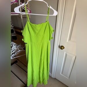 Wayf Vibrant Green Maxi Dress